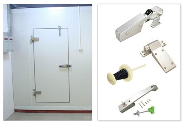 components of cold room hinged door