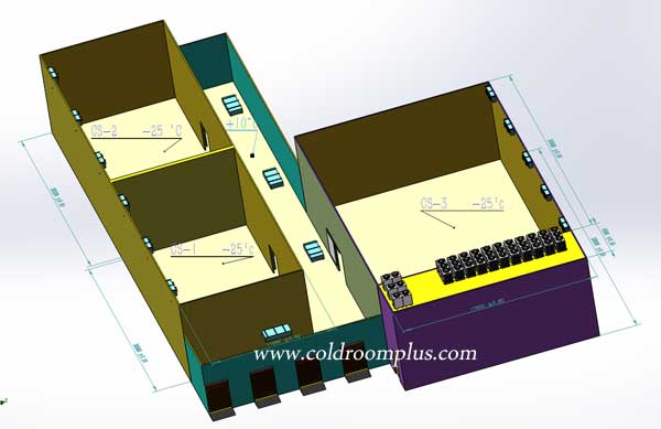 Freon cold room equipment project