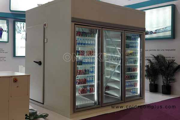 Display Walk-in Cooler with Glass Door