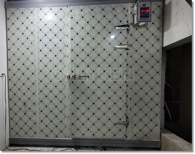 Installation of walk-in freezer for storing frozen meat - Cold Room ...